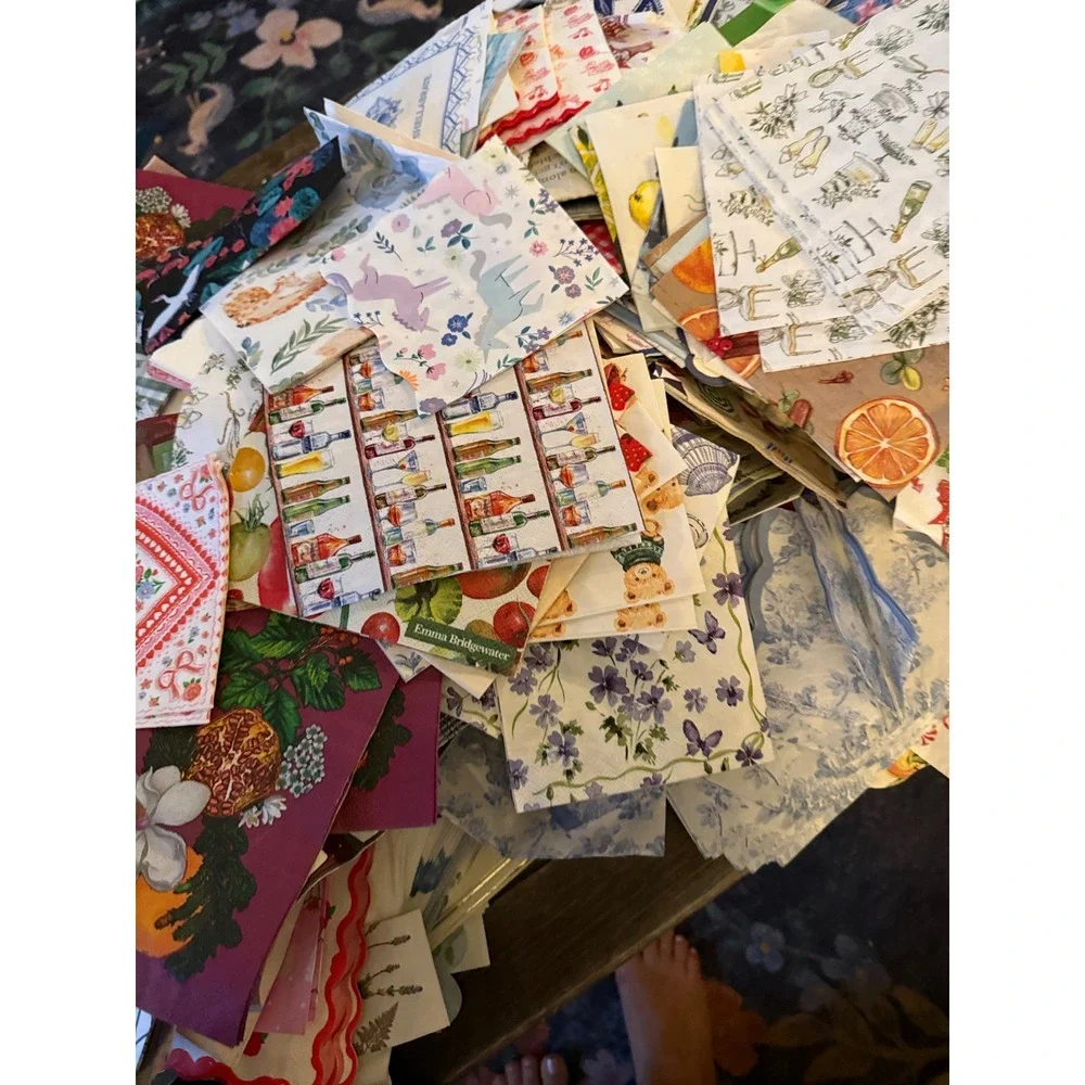 Assorted Decorative Paper Napkin Lot Emma Bridgewater Decoupage Crafting 30pc